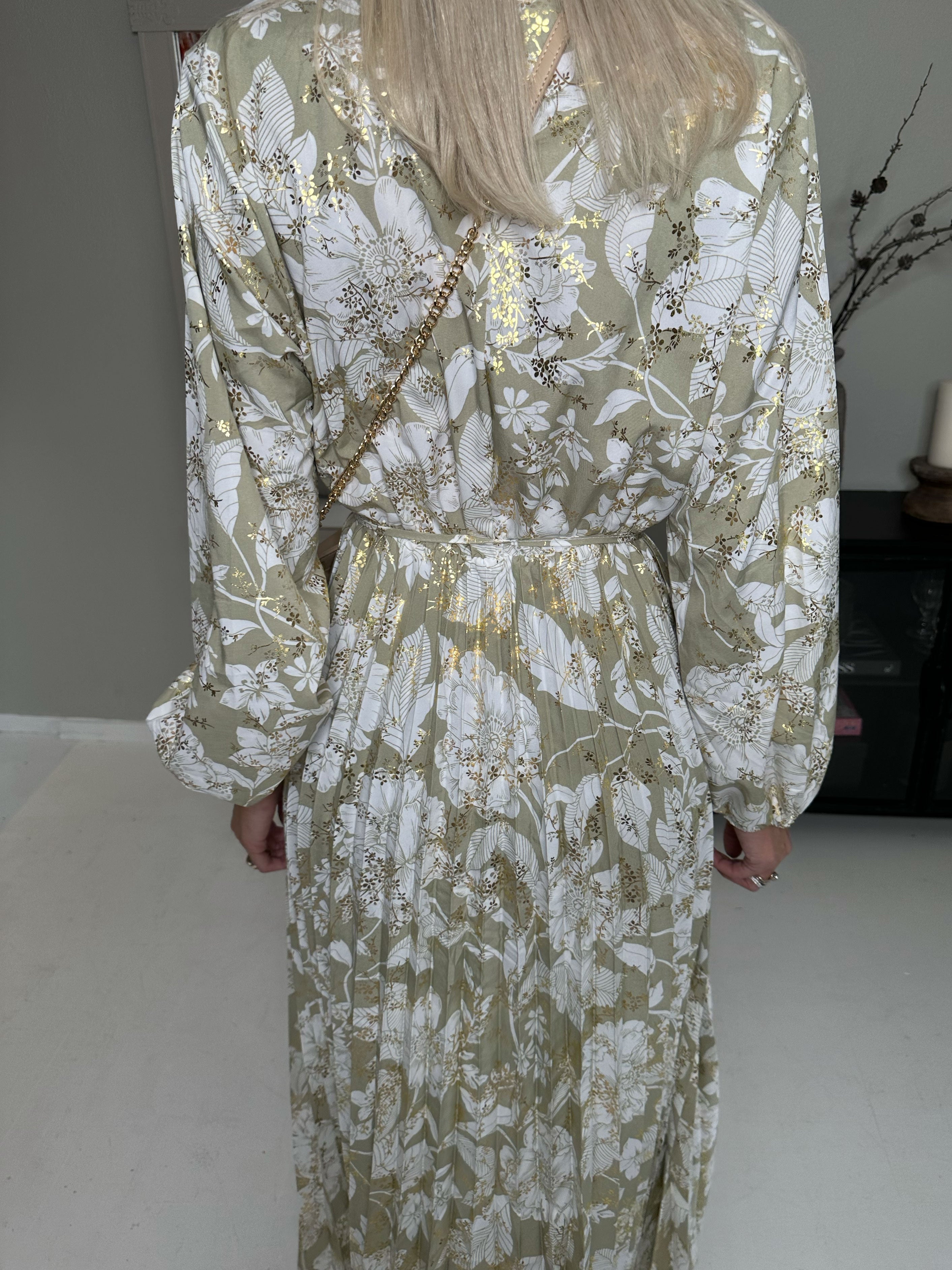 Marinella Flower - Smuk lang kjole med blomstermotiv